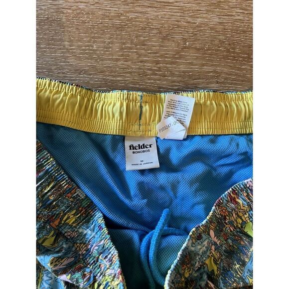 Fielder Bonobos Mens Blue Outdoor River Graphic Hybrid Shorts Size Medium - Picture 3 of 3